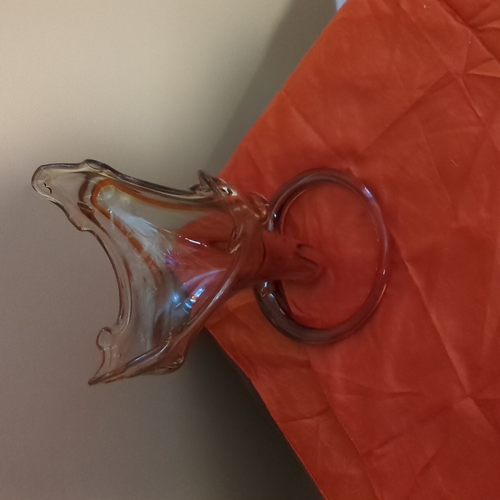 Vintage hand blown artist unknown sooner reds